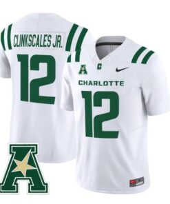 CJ Clinkscales Jr Jersey #12 Charlotte 49ers 2026 Vapor All Stitched by My Store NCAA Football Jerseys
