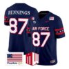 Chad Hennings Jersey #87 Air Force Falcons 2026 Freedom 250 Stitched - Top Design Fan Chad Hennings Jersey #87 Air Force Falcons 2026 Freedom 250 Stitched