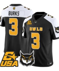 Chandler Burks Jersey #3 Kennesaw State Owls 2026 Vapor All Stitched by My Store NCAA Football Jerseys