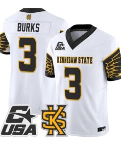 Chandler Burks Jersey #3 Kennesaw State Owls 2026 Vapor All Stitched by My Store NCAA Football Jerseys
