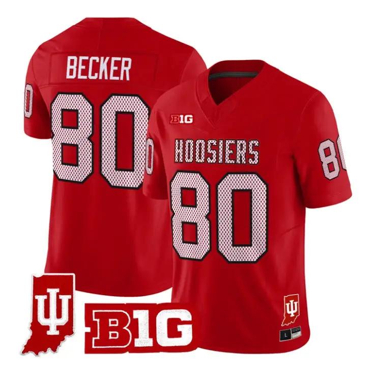 Charlie Becker Jersey #80 Indiana Hoosiers 90s Throwback 2026 All Stitched by My Store NCAA Football Jerseys