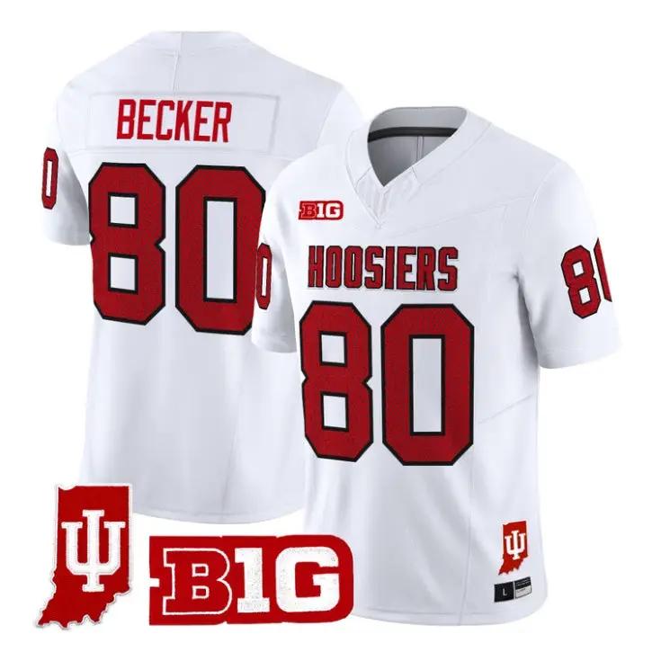 Charlie Becker Jersey #80 Indiana Hoosiers 90s Throwback 2026 All Stitched by My Store NCAA Football Jerseys