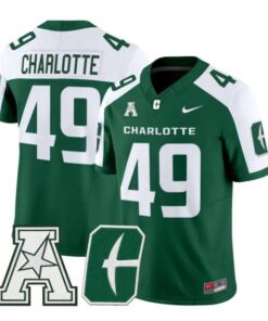 Charlotte Jersey #49 Charlotte 49ers 2026 Vapor Limited All Stitched by My Store NCAA Football Jerseys