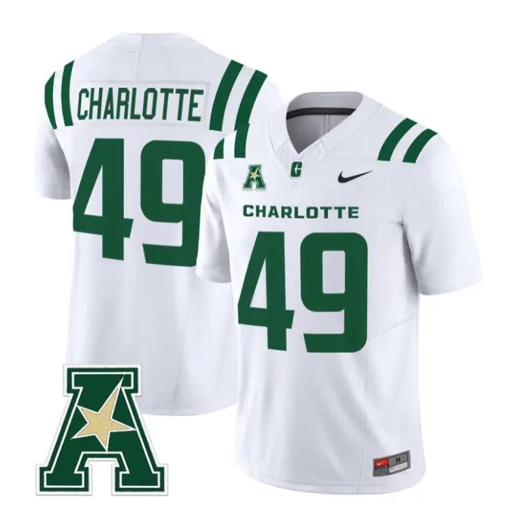 Charlotte Jersey #49 Charlotte 49ers 2026 Vapor Limited All Stitched by My Store NCAA Football Jerseys