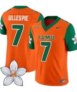 Chase Gillespie Jersey #7 Florida A&M Rattlers Vapor Limited Stitched by My Store NCAA Football Jerseys