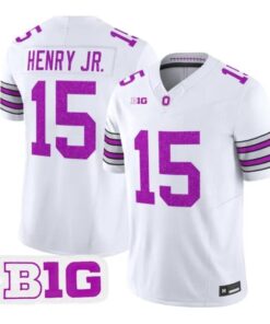Chris Henry Jr Jersey #15 Ohio State Buckeyes Glitter Vapor Stitched by My Store NCAA Football Jerseys