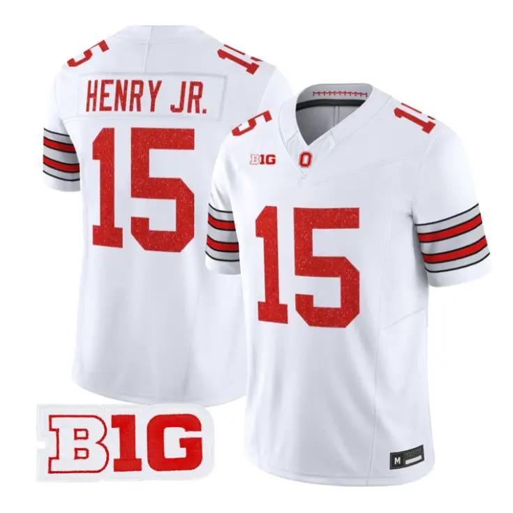 Chris Henry Jr Jersey #15 Ohio State Buckeyes Glitter Vapor Stitched by My Store NCAA Football Jerseys