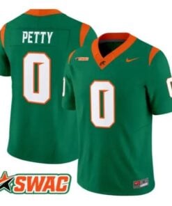 Corey Petty Jersey #0 Florida A&M Rattlers 2026 Vapor Limited Stitched by My Store NCAA Football Jerseys