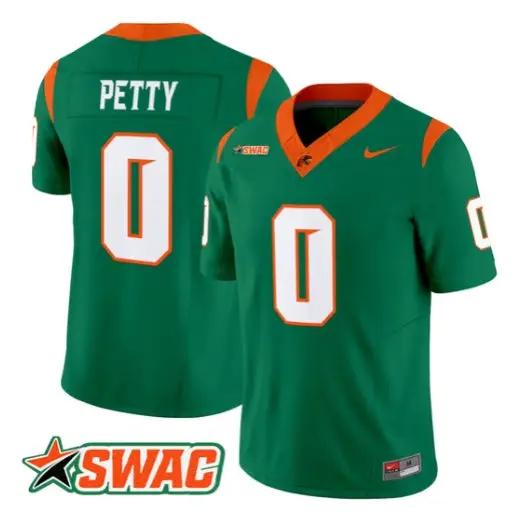 Corey Petty Jersey #0 Florida A&M Rattlers 2026 Vapor Limited Stitched by My Store NCAA Football Jerseys