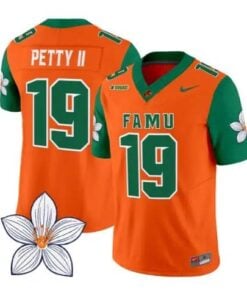 Corey Petty Jersey #19 Florida A&M Rattlers Vapor Limited All Stitched by My Store NCAA Football Jerseys