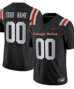 Custom Carnegie Mellon Tartans Jersey Name, Number 2026 Black All Stitched by My Store NCAA Football Jerseys