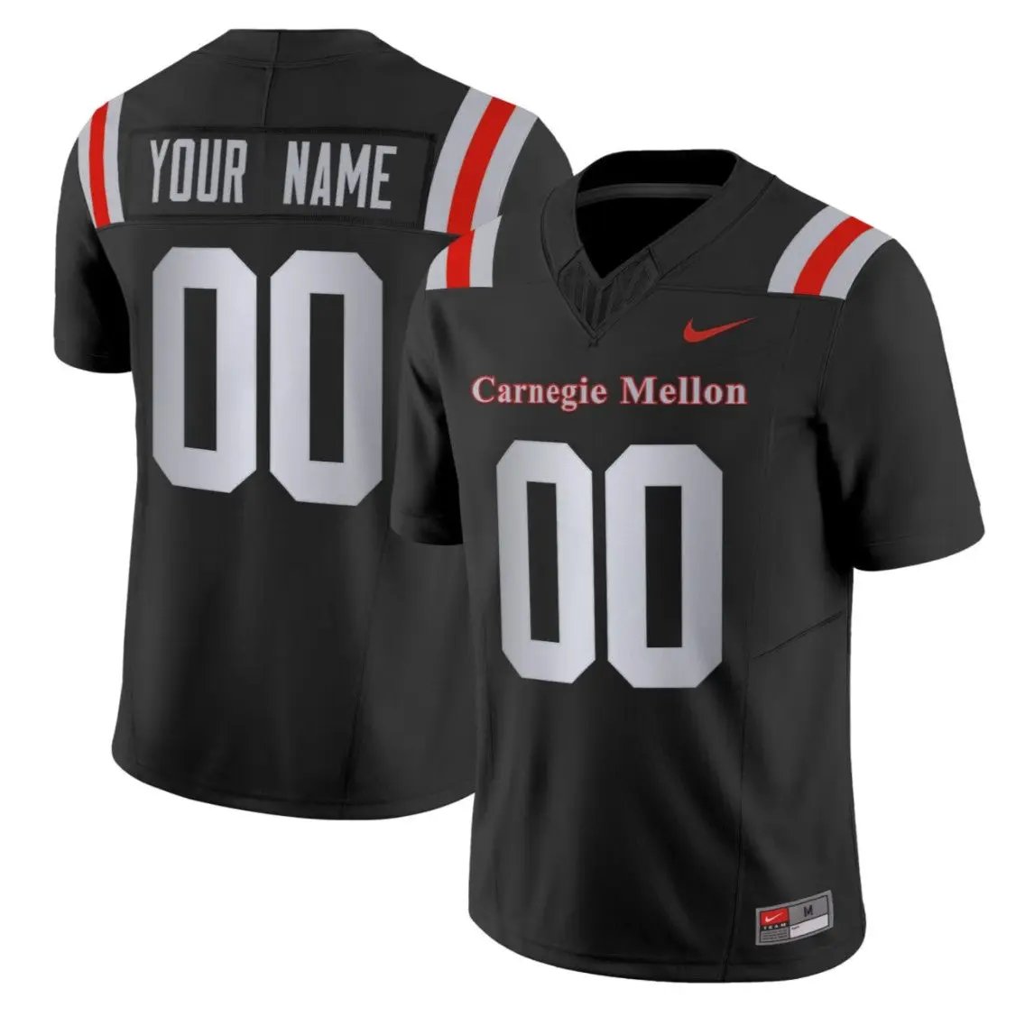Custom Carnegie Mellon Tartans Jersey Name, Number 2026 Black All Stitched by My Store NCAA Football Jerseys