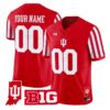 Custom Indiana Hoosiers Jersey 2026 Candy Stripe Indiana State Patch Stitched