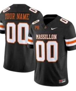 Custom Massillon Tigers Jersey Name, Number 2026 Vapor Stitched Black by My Store NCAA Football Jerseys