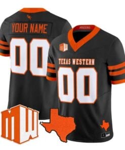 Custom UTEP Miners Jersey 2026 Going Dark in the Sun City 2026 Vapor Stitched by My Store NCAA Football Jerseys