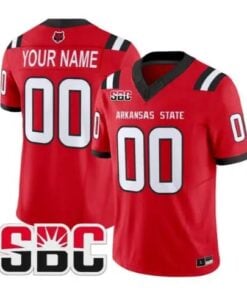 Custom Arkansas State Red Wolves Jersey 2026 Vapor All Stitched by My Store NCAA Football Jerseys