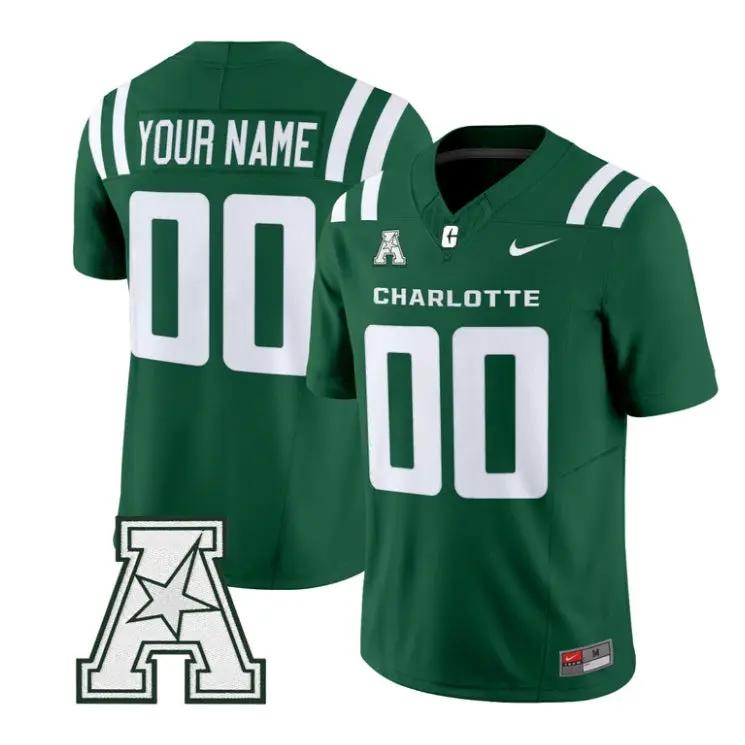 Custom Charlotte 49ers Jersey Name, Number 2026 Vapor All Stitched by My Store NCAA Football Jerseys
