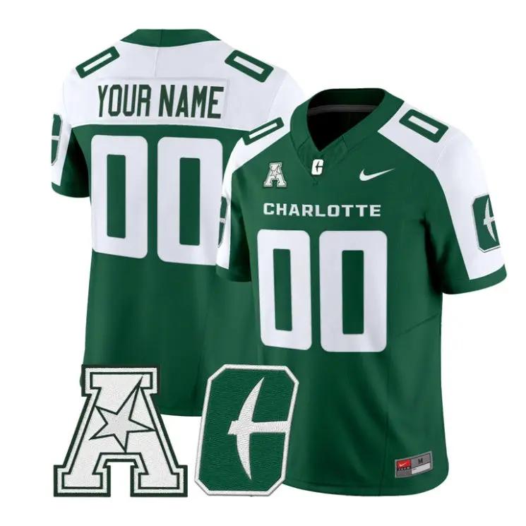 Custom Charlotte 49ers Jersey Name, Number 2026 Vapor All Stitched by My Store NCAA Football Jerseys