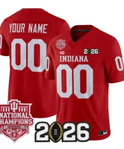 Custom Indiana Hoosiers Jersey Name, Number 2026 Glitter Vapor Stitched by My Store NCAA Football Jerseys