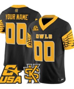 Custom Kennesaw State Owls Jersey Name, Number 2026 Vapor All Stitched by My Store NCAA Football Jerseys