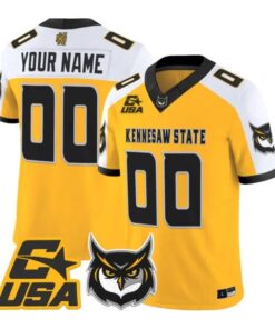 Custom Kennesaw State Owls Jersey Name, Number 2026 Vapor All Stitched by My Store NCAA Football Jerseys