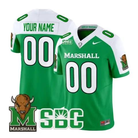 Custom Marshall Thundering Herd Jersey 2026 Vapor Stitched by My Store NCAA Football Jerseys