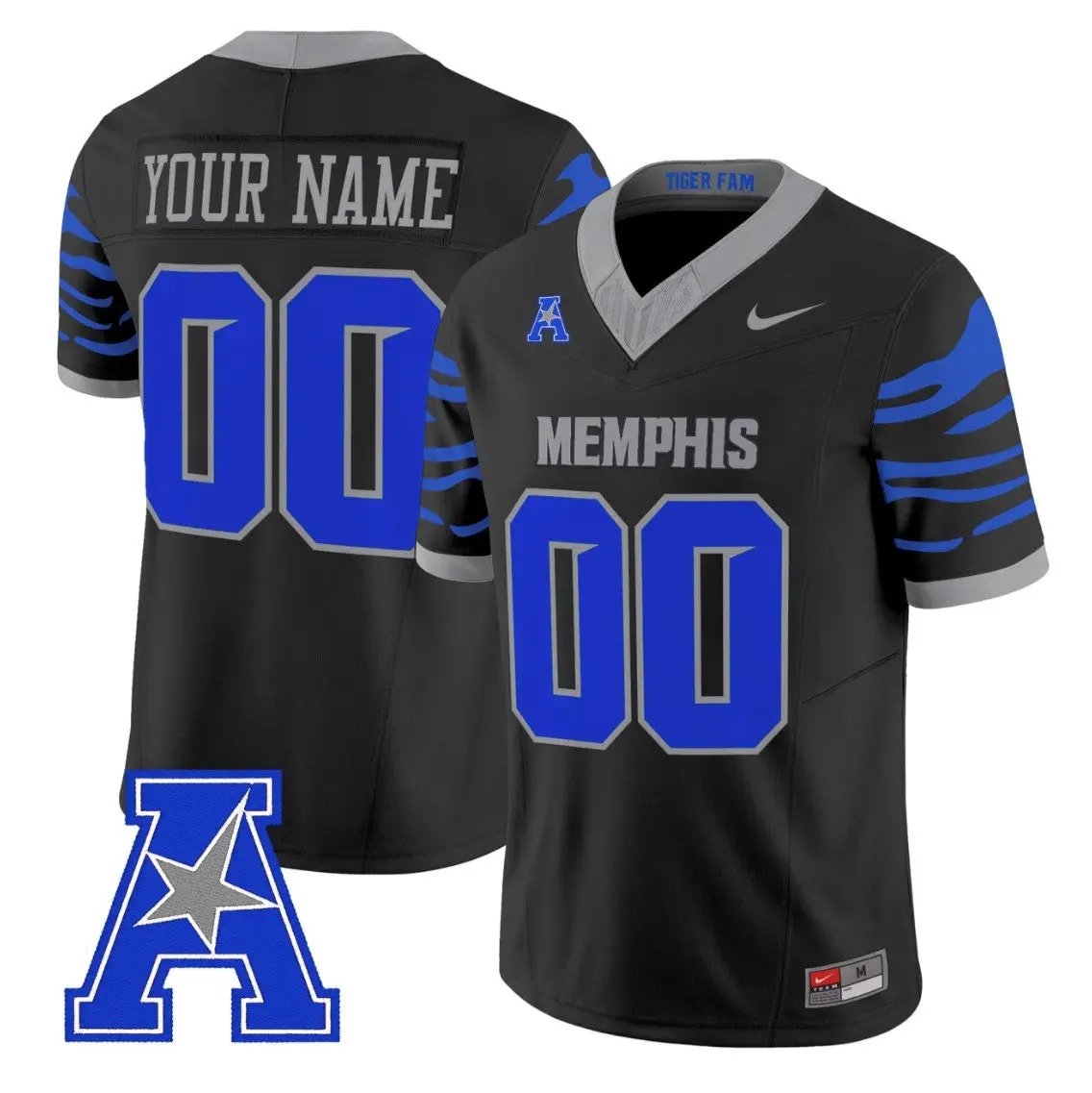 Custom Memphis Tigers Jersey Name, Number 2026 Vapor Limited Stitched by My Store NCAA Football Jerseys