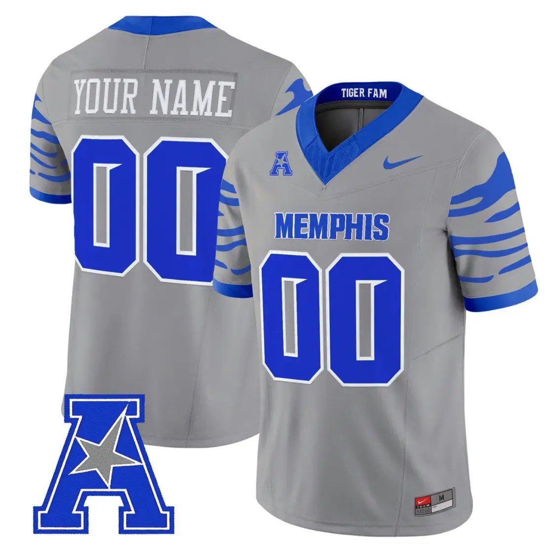 Custom Memphis Tigers Jersey Name, Number 2026 Vapor Limited Stitched by My Store NCAA Football Jerseys