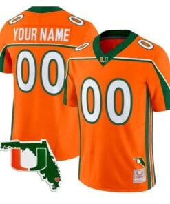 Custom Miami Hurricanes Throwback Jersey 2026 Florida Patch All Stitched by My Store NCAA Football Jerseys