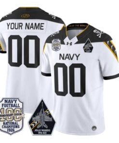 Custom Navy Midshipmen Jersey Jolly Rogers Edition Vapor All Stitched by My Store NCAA Football Jerseys