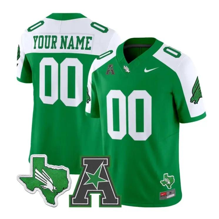 Custom North Texas Mean Green Jersey Name, Number 2026 All Stitched by My Store NCAA Football Jerseys