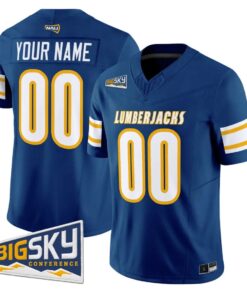 Custom Northern Arizona Lumberjacks Jersey Name, Number 2026 Stitched by My Store NCAA Football Jerseys