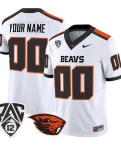 Custom Oregon State Beavers Jersey 2026 Vapor Limited All Stitched by My Store NCAA Football Jerseys