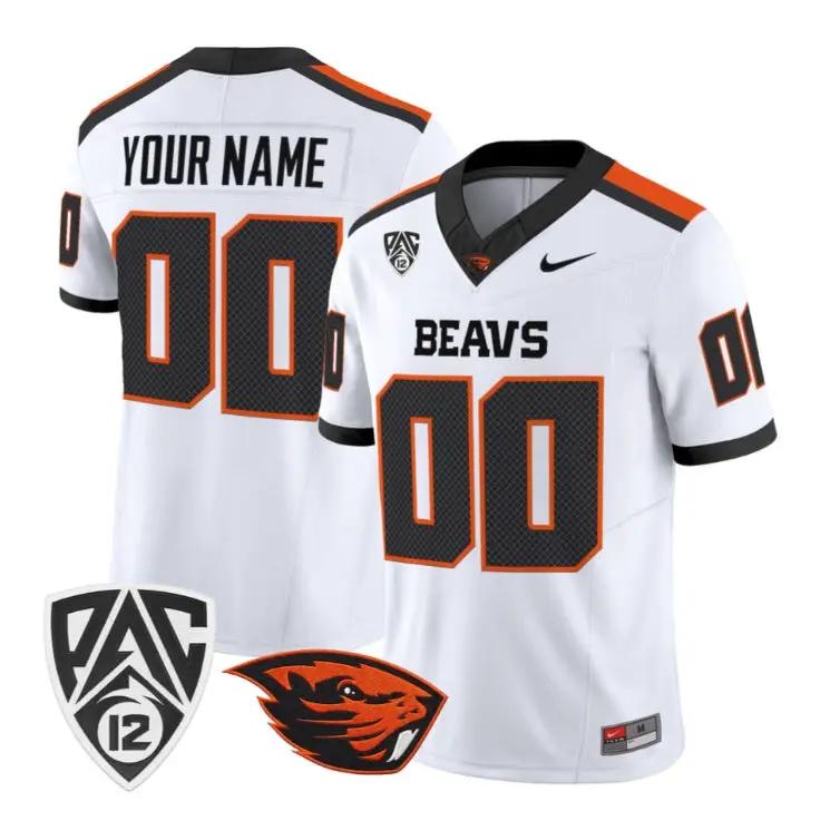 Custom Oregon State Beavers Jersey 2026 Vapor Limited All Stitched by My Store NCAA Football Jerseys