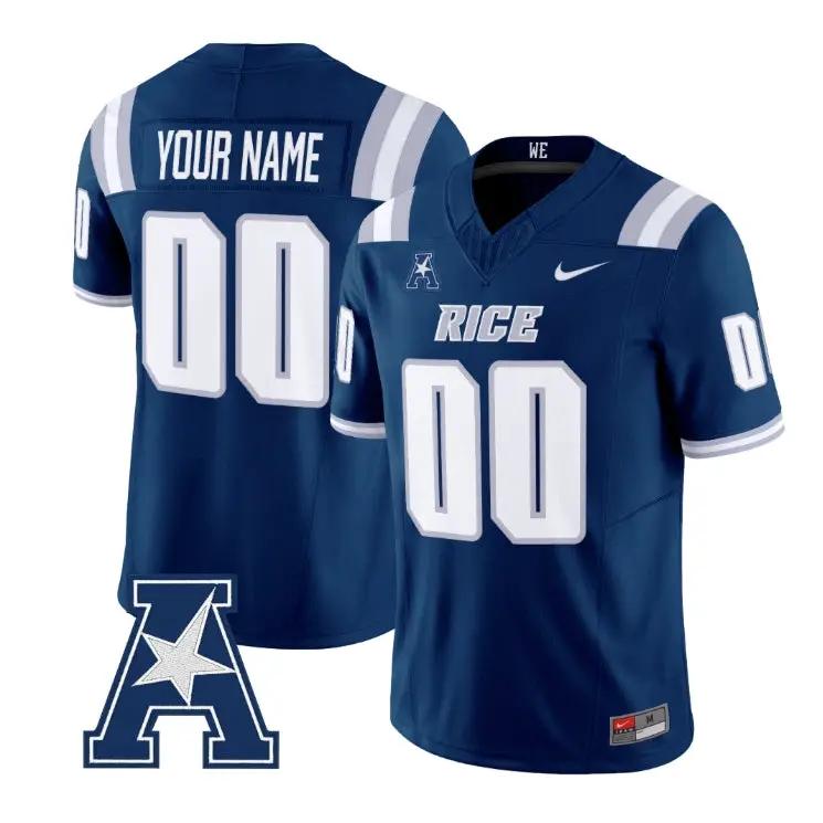 Custom Rice Owls Jersey Name, Number 2026 Vapor Limited All Stitched by My Store NCAA Football Jerseys