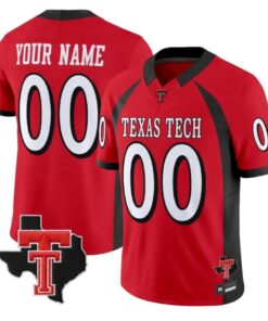 Custom Texas Tech Red Raiders Jersey 2026 Texas Patch All Vapor Stitched by My Store NCAA Football Jerseys