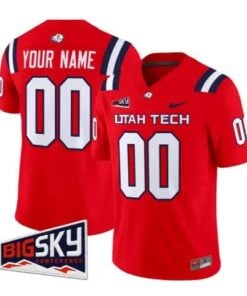 Custom Utah Tech Trailblazers Jersey Name, Number 2026 Stitched by My Store NCAA Football Jerseys