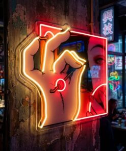Geisha Girl LED Neon Sign Light Pop Art by VN339
