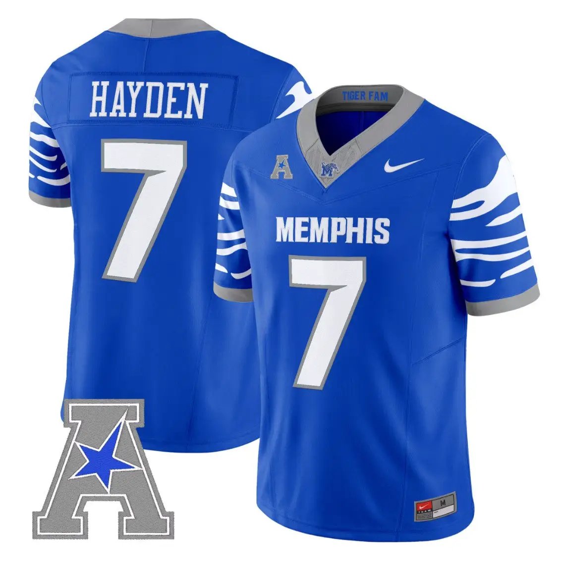 Dallan Hayden Jersey #7 Memphis Tigers 2026 Vapor Limited All Stitched by My Store NCAA Football Jerseys