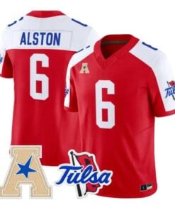 Damari Alston Jersey #6 Tulsa Golden Hurricane 2026 Limited Stitched by My Store NCAA Football Jerseys