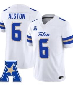 Damari Alston Jersey #6 Tulsa Golden Hurricane 2026 Limited Stitched by My Store NCAA Football Jerseys