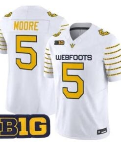 Dante Moore Jersey #5 Oregon Ducks 1916 Throwback 2026 Stitched by My Store NCAA Football Jerseys