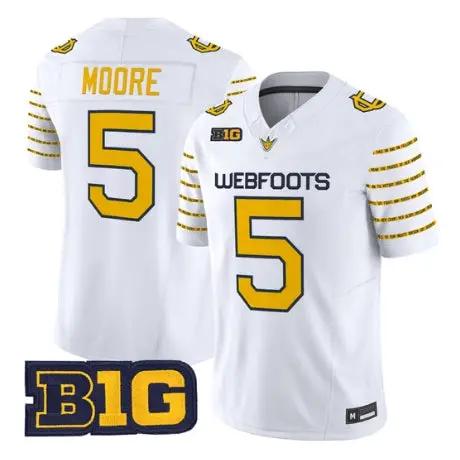 Dante Moore Jersey #5 Oregon Ducks 1916 Throwback 2026 Stitched by My Store NCAA Football Jerseys