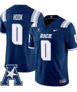 Daveon Hook Jersey #0 Rice Owls 2026 Vapor Limited All Stitched by My Store NCAA Football Jerseys