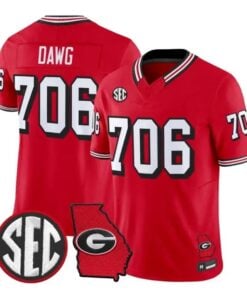 Dawg Jersey #706 Georgia Bulldogs 1995 Throwback 2026 Vapor Limited All Stitched by My Store NCAA Football Jerseys