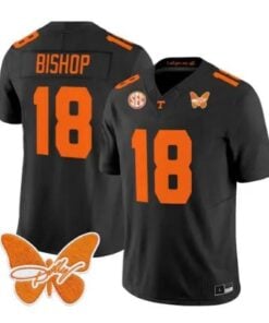 DeSean Bishop Jersey #18 Tennessee Volunteers 2026 Stitched by My Store NCAA Football Jerseys