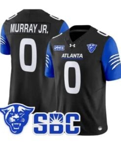 Dennis Murray Jr Jersey #0 Georgia State Panthers 2026 Stitched by My Store NCAA Football Jerseys