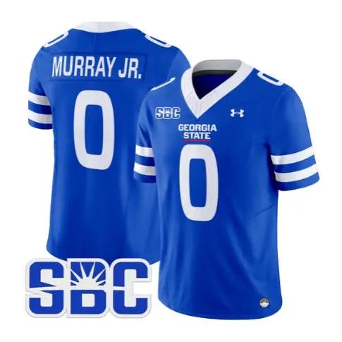 Dennis Murray Jr Jersey #0 Georgia State Panthers 2026 Stitched by My Store NCAA Football Jerseys