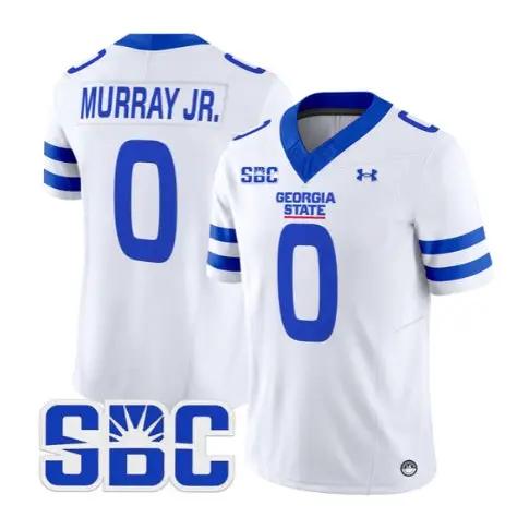 Dennis Murray Jr Jersey #0 Georgia State Panthers 2026 Stitched by My Store NCAA Football Jerseys