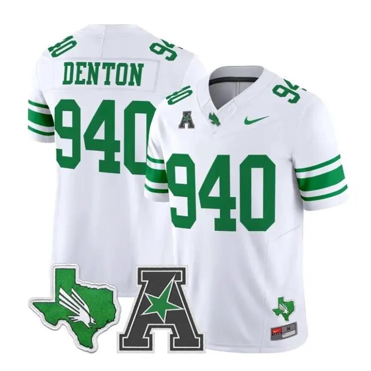 Denton Jersey #940 North Texas Mean Green 2026 Vapor All Stitched by My Store NCAA Football Jerseys